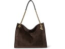 (取寄) ローレン ラルフローレン レディース スエード ラージ ブラッドリー ショッパー トート バッグ Lauren Ralph Lauren women Suede Large Bradley Shopper Tote Bag Dark Hickory