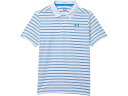 (取寄) アンダーアーマー キッズ ボーイズ マッチプレー プリンテッド ゴルフ ポロ Under Armour Kids boys Matchplay Printed Golf Polo White/Blue Atlantis