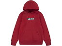 (取寄) リーバイス キッズ ボーイズ ボックス タブ グラフィック プルオーバー ブーディ (ビッグ キッズ) Levi's Kids boys Box Tab Graphic Pullover Hoodie (Big Kids) Rhythmic Red