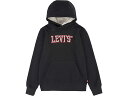 (取寄) リーバイス キッズ ボーイズ シェルパ ライン プルオーバー ブーディ (リトル キッズ) Levi's Kids boys Sherpa Lined Pullover Hoodie (Little Kids) Caviar