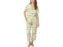 (取寄) ベッドヘッドパジャマズ レディース ショート スリーブ クラシック ストレッチ ジャージ クロップド Pj セット Bedhead PJs women...