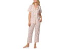 (取寄) ベッドヘッドパジャマズ レディース ショート スリーブ クラシック ストレッチ ジャージ クロップド Pj セット Bedhead PJs women...