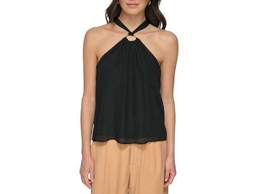 (取寄) ダナキャランニューヨーク レディース スリーブレス クリンクル レーヨン クロスオーバー ブラウザ DKNY women Sleeveless Crinkle Rayon Crossover Blouse Black (取寄) ダナキャランニューヨーク レディース スリーブレス クリンクル レーヨン クロスオーバー ブラウザ DKNY women Sleeveless Crinkle Rayon Crossover Blouse Black