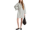 (取寄) メイドウェル レディース ドレス - シアサッカー ストライプ Madewell women Chrisandra Dress - Seersucker Stripe Grey Variegated Stripe