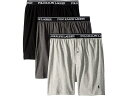(取寄) ラルフローレン メンズ クラシック フィット W/ ウィッキング 3-パック ニット ボクサー Polo Ralph Lauren men Classic Fit w/ Wicking 3-Pack Knit Boxers Andover Heather/Madison Heather/Black