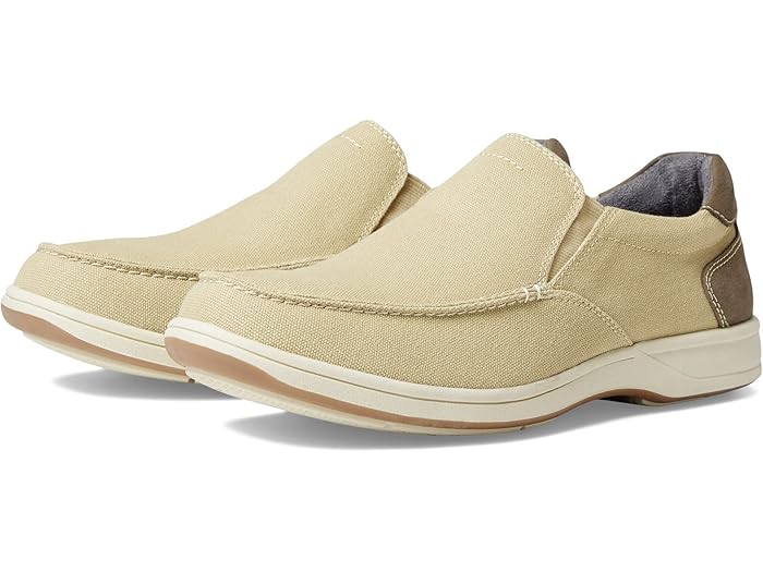 (取寄) フローシャイム メンズ レイクサイド キャンバス モック トゥ スリッポン Florsheim men Lakeside Canvas Moc Toe Slip-On Sand Canvas