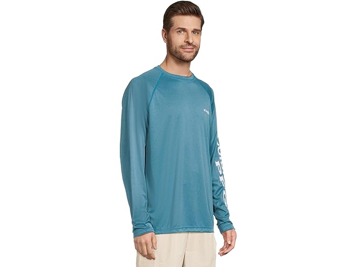 (取寄) コロンビア メンズ ターミナル タックル L/S シャツ Columbia men Terminal Tackle L/S Shirt Blue Echo Heather/White Logo