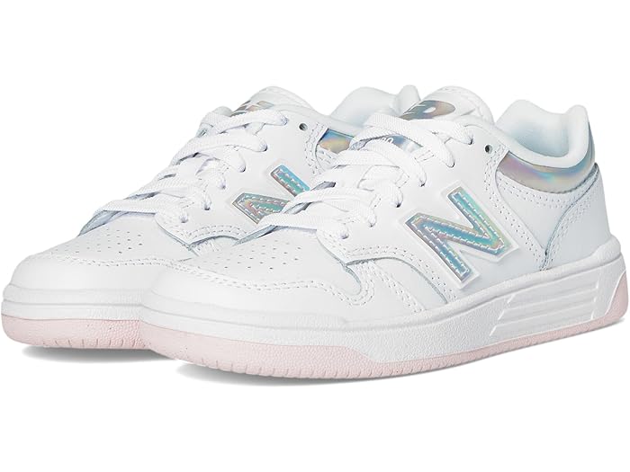 (取寄) ニューバランス キッズ キッズ B480 (リトル キッド) New Balance Kids kids B480 (Little Kid) White/Rose Sugar