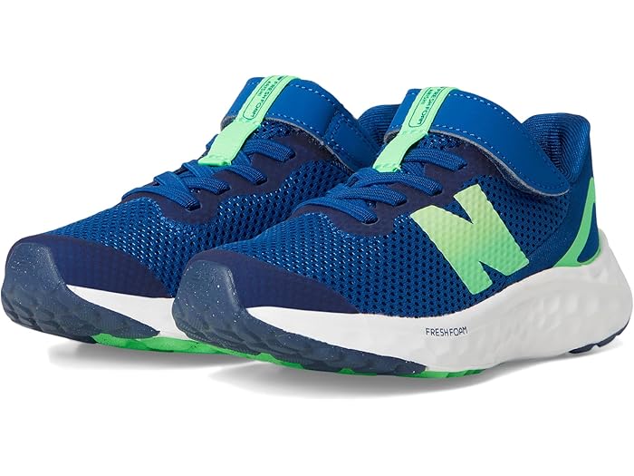 New Balance Kids ニューバランス キッズ キッズ ベビー 幼児 シューズ スニーカー ブランド カジュアル ストリート 大きいサイズ ビックサイズ (取寄) ニューバランス キッズ キッズ フレッシュ フォーム アリシ V4 バンジー レース ウィズ トップ ストラップ (リトル キッド) New Balance Kids kids Fresh Foam Arishi v4 Bungee Lace with Top Strap (Little Kid) Galaxy Blue/Lime Leaf/Nb Navy