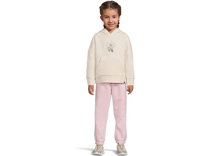 (取寄) アディダス キッズ ガールズ グラフィック ヘザー フーデット プルオーバー ジョガー セット (..
