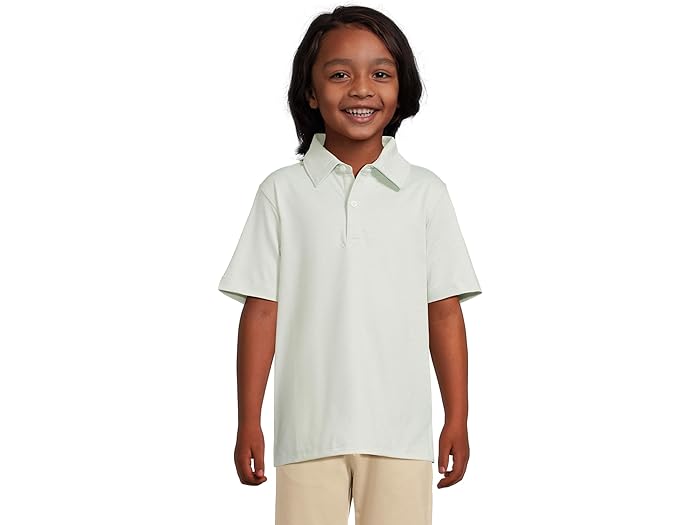 (取寄) ジョンストン&マーフィー キッズ ボーイズ ボーイズ ミクロ ストライプ ポロ (ビッグ キッド) Johnston & Murphy Kids boys Boys Micro Stripe Polo (Big Kid) Green