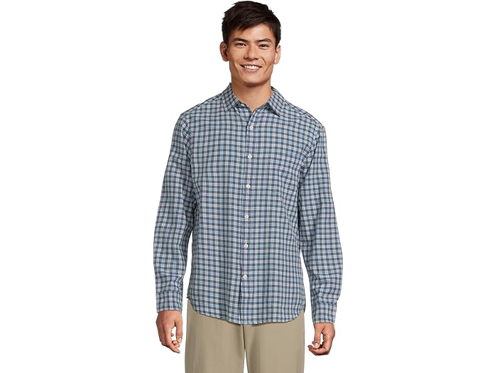 (取寄) ヴィンヤードヴァインズ メンズ オーバールック プレイド ブリージー シャツ Vineyard Vines me..