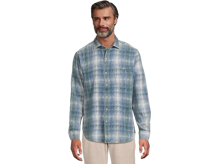 (取寄) トミーバハマ メンズ パロ アルト プレイド Tommy Bahama men Palo Alto Plaid Dark Azzurro