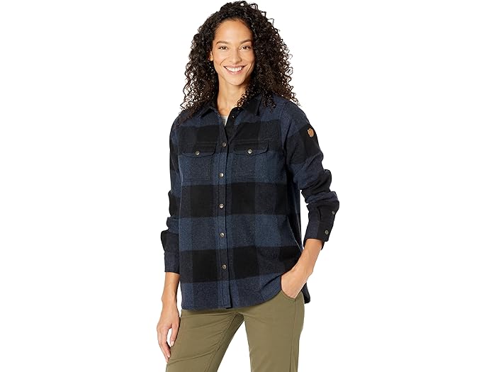 () ե顼٥ ǥ ʥ  Fjllrven women Fjallraven Canada Shirt Navy/Black