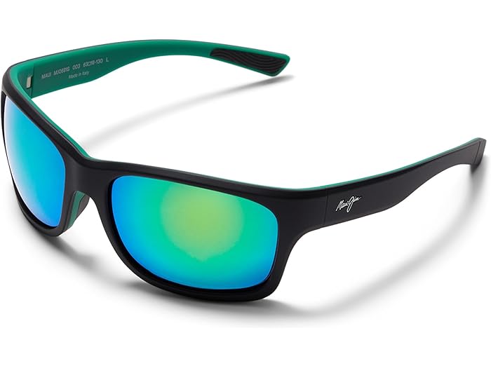 (取寄) マウイ ジム メンズ アノ ヌイ Maui Jim men Ano Nui Matte Black W/Green Interior/Mauigreen ..
