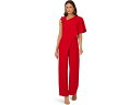 (取寄) アドリアナ パぺル レディース アシンメトリカル クレープ ジャンプスーツ Adrianna Papell women Asymmetrical Cr...
