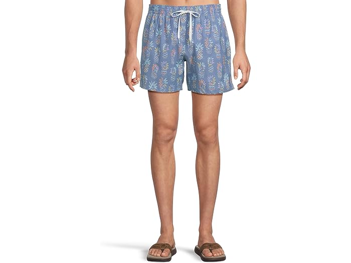 (取寄) チャビーズ メンズ ザ パイナップル 5.5 ライン スイム Chubbies men The Pineapple Skteches 5.5" (Classic Lined Swim Trunk) Bright Blue