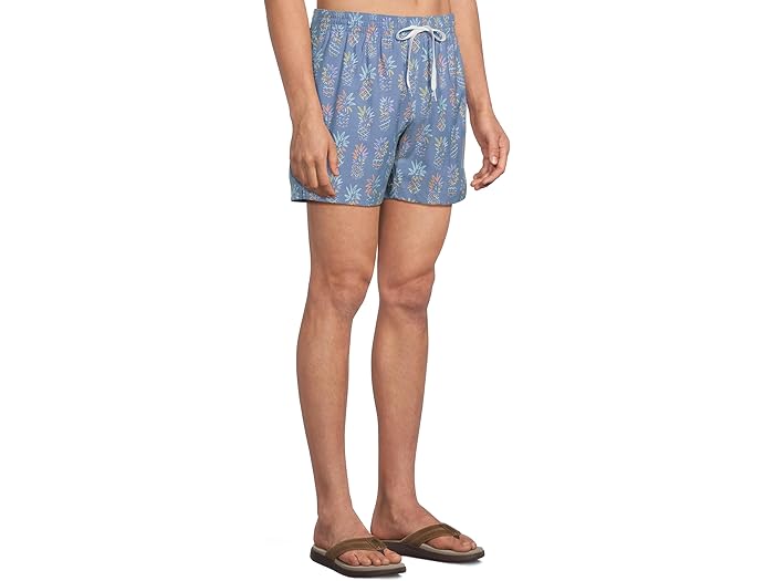 (取寄) チャビーズ メンズ ザ パイナップル 5.5 ライン スイム Chubbies men The Pineapple Skteches 5.5" (Classic Lined Swim Trunk) Bright Blue