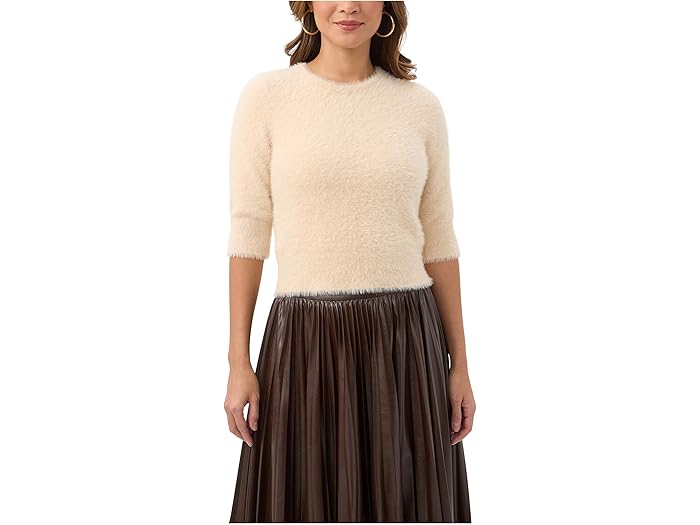 (取寄) トリーナターク レディース マリア ファジー セーター Trina Turk women Maliah Fuzzy Sweater Poplar