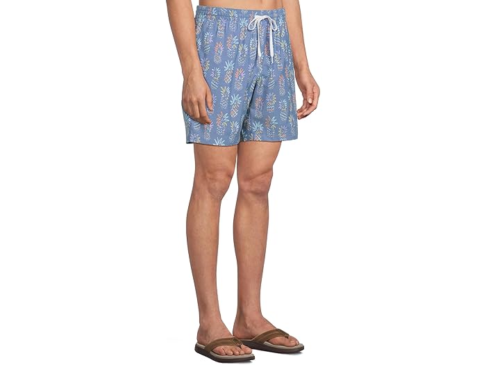 (取寄) チャビーズ メンズ ザ パイナップル 7 スイム Chubbies men The Pineapple Sketches 7" (Classic Swim Trunk) Bright Blue