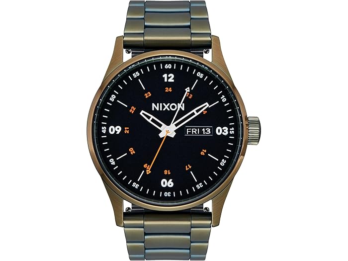 (取寄) ニクソン メンズ セントリー ステインレス スティール Nixon men Sentry Stainless Steel Dark Olive/Black