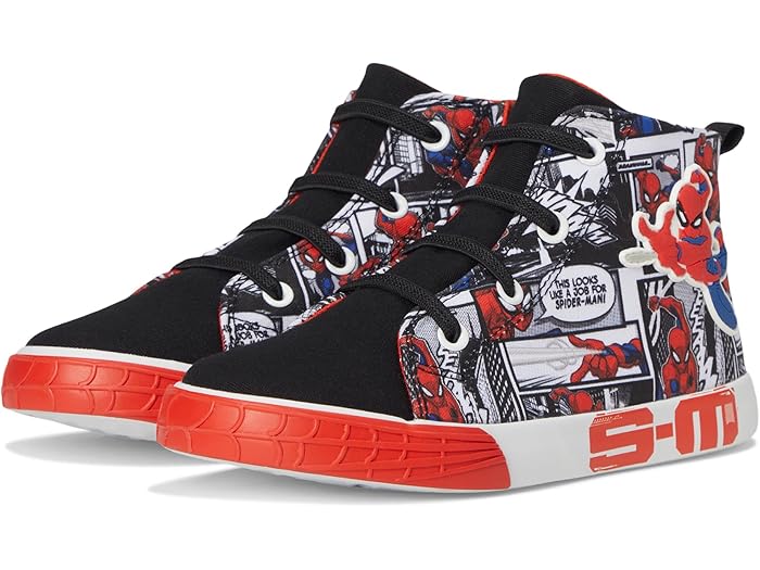 (取寄) ジョズモ ボーイズ スパイダーマン ハイ トップ スニーカー (トドラー/リトル キッド) Josmo bo..