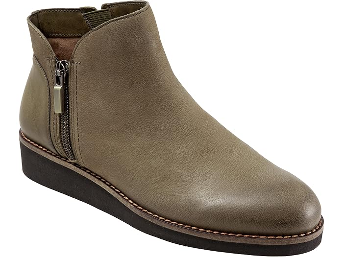 (取寄) ソフトウォーカー レディース ウェズリー SoftWalk women Wesley Olive Green Leather