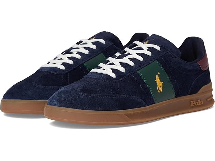 (取寄) ラルフローレン メンズ ヘリテージ アエラ スエード スニーカー Polo Ralph Lauren men Heritage Aera Suede Sneakers Navy/Wine/Forest 1