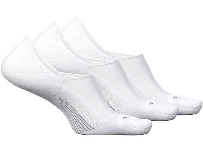 (取寄) フィーチャーズ エリート インビジブル ライト クッション 3-ペア パック Feetures Elite Invisible Light Cushion 3-Pair Pack White