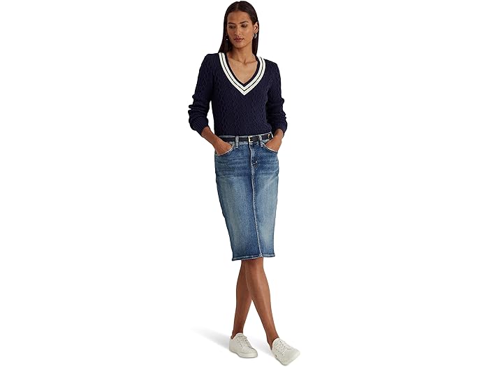 ()  ե ǥ ǥ˥  Lauren Ralph Lauren women Denim Skirt Sunset In...