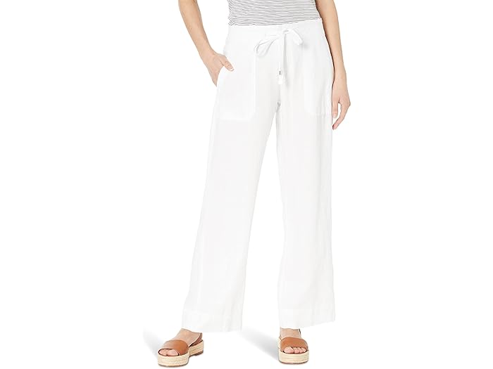 ()  ե ǥ ԥƥ ͥ 磻-å ѥ Lauren Ralph Lauren women Petite Linen Wide-Leg Pant White