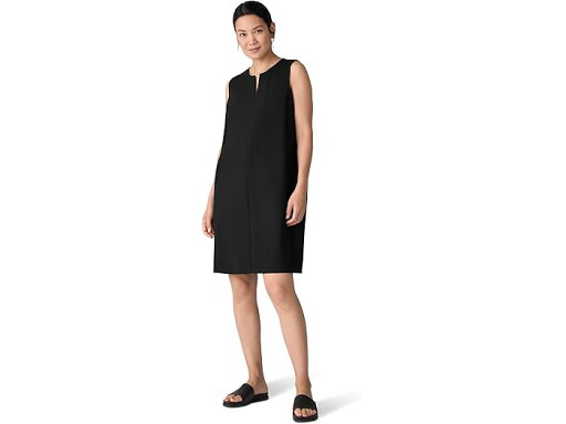 (取寄) アイリーン フィッシャー レディース ライトウェイト ポンテ スプリット ネック シフト ドレス Eileen Fisher women Lightweight Ponte Split Neck Shift Dress Black (取寄) アイリーン フィッシャー レディース ライトウェイト ポンテ スプリット ネック シフト ドレス Eileen Fisher women Lightweight Ponte Split Neck Shift Dress Black