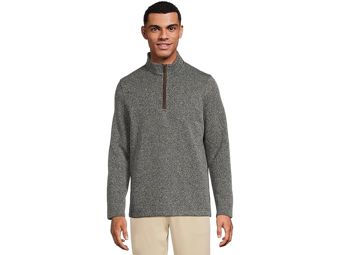 (取寄) ジョンストン&マーフィー メンズ マールド クォーター-ジップ Johnston & Murphy men Marled Qu..