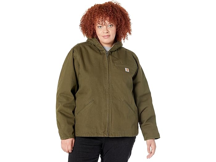 (取寄) カーハート レディース プラス サイズ OJ141 シェルパ ライン フーデット ジャケット Carhartt ..