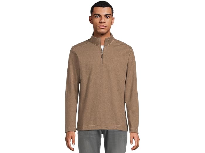 (取寄) ジョンストン&マーフィー メンズ リバーシブル ソリッド クォーター-ジップ Johnston & Murphy ..