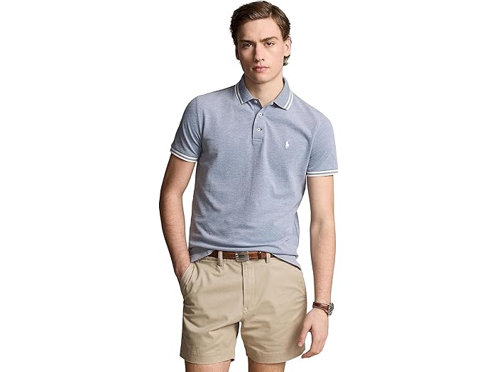 (取寄) ラルフローレン メンズ クラシック フィット ストレッチ メッシュ ポロ シャツ Polo Ralph Lauren men Classic Fit Stretch Mesh Polo Shirt Old Royal/White
