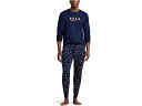 (取寄) ラルフローレン メンズ ニット ロング スリーブ クルー アンド パジャマ ジョガー セット Polo Ralph Lauren men Knit L...