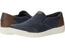 (取寄) ナン ブッシュ メンズ シティ ウォーク キャンバス モック トゥ スリップ-オン Nunn Bush men Nunn Bush City Walk Canvas Moc Toe Slip-On Dark Blue