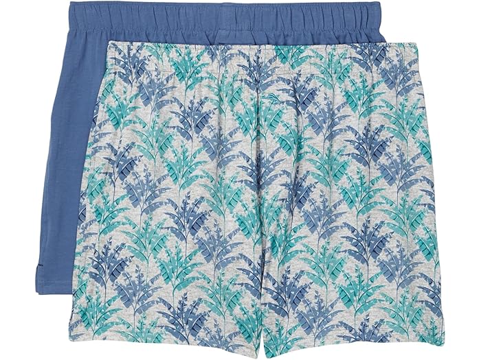 (取寄) トミーバハマ メンズ 2-パック ニット ボクサー Tommy Bahama men 2-Pack Knit Boxers Grey Palm