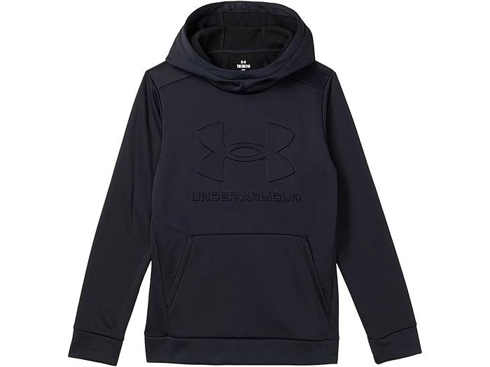 (取寄) アンダーアーマー キッズ ボーイズ アーマー フリース エンボス ブーディ (ビッグ キッズ) Under Armour Kids boys Armour Fleece Embossed Hoodie (Big Kids) Black
