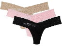 (取寄) ハンキー パンキー レディース シグニチャー レース オリジナル ライズ トング 3-パック Hanky Panky women Signature ...