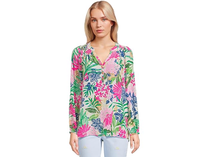 () ꡼ ԥåĥ ǥ 륶 ȥå Lilly Pulitzer women Elsa Top Multi Endless Summe...