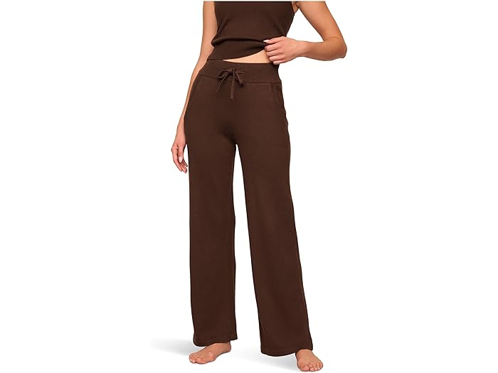 楽天ジェットラグ楽天市場店（取寄） エバージェイ レディース リサイクル セーター - ザ パンツ Eberjey women Recycled Sweater - The Pants Chocolate/Ivory