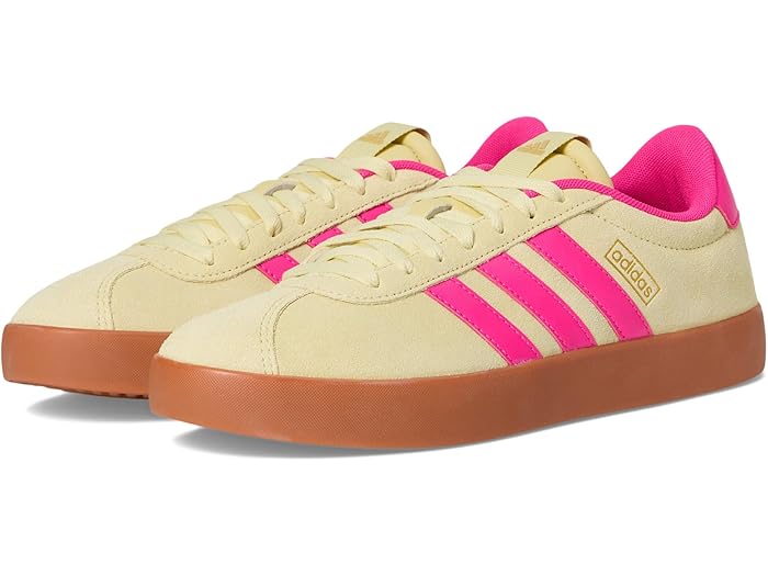 () ǥ ǥ Vl  3.0 adidas women VL Court 3.0 Powder Yellow/Shock Pink/G...