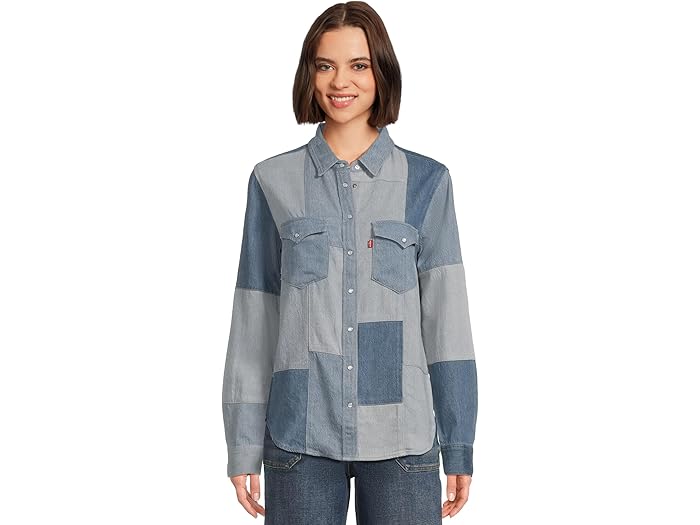 (取寄) リーバイス プレミアム レディース パッチワーク アイコニック ウェスタン Levi's Premium women Patchwork Iconic Western Denim On Denim Western