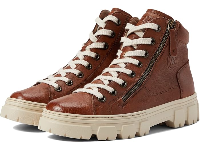 (取寄) ポールグリーン レディース ノバイ Paul Green women Novi Cognac Washed Leather