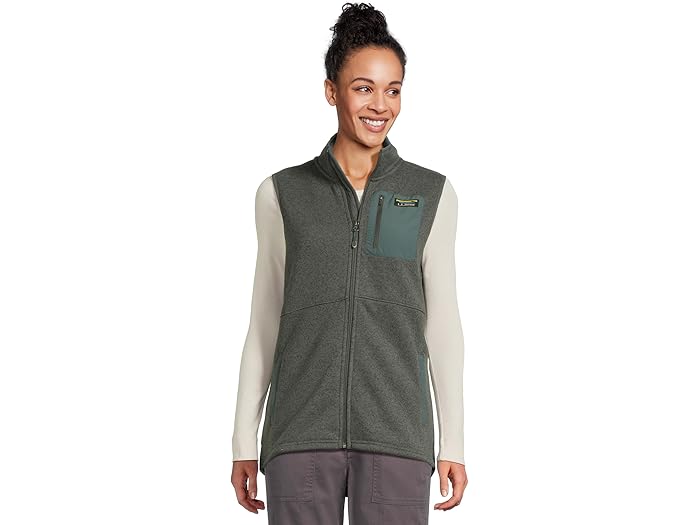 (取寄) エルエルビーン レディース ビーンズ セーター フリース ロング ベスト L.L.Bean women Bean's Sweater Fleece Long Vest Shadow Green
