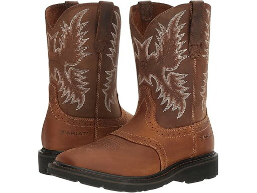 (取寄) アリアット メンズ シェラ ワイド スクエア トゥ Ariat men Sierra Wide Square Toe Aged Bark