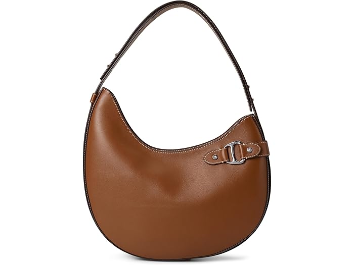 (取寄) ローレン ラルフローレン レディース レザー ラージ ターシャ ショルダー バッグ Lauren Ralph ..