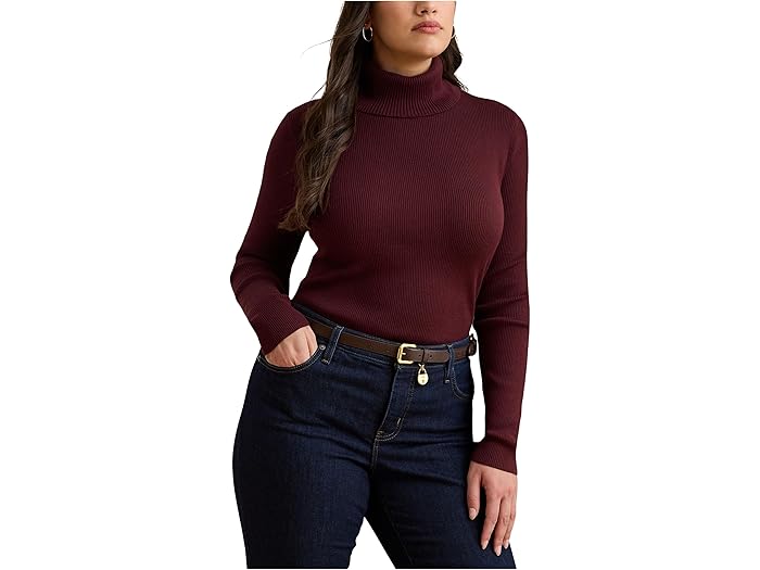 (取寄) ローレン ラルフローレン レディース プラス サイズ タートルネック セーター Lauren Ralph Lau..